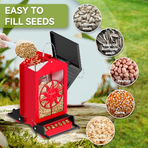 Buteafly Squirrel Proof Bird Feeders For Outdoors thumb #6