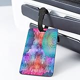 Patrón Colorido De Pandora Etiquetas De Identificación De Maleta Etiquetas Para Equipaje Etiquetas De Viaje Para Evitar La Pérdida De Bolsas Y Maletas