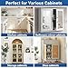 TamBee Soft Close Hinges, 90 Degree Kitchen Cabinet Door Hinges - No drilled, Concealed, Soft Close for Cabinet, Cupboard with Mounting Screws 4 Pack