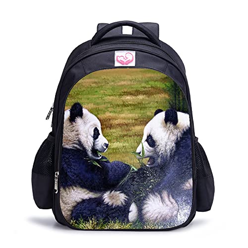 Sac à dos scolaire personnalisé Panda imprimé 3D avec bretelles confort