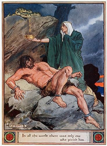 Tableau sur toile 58x90 cm All the World There Was Only One Who Pitied Him par Charles Edmund Brock sans cadre