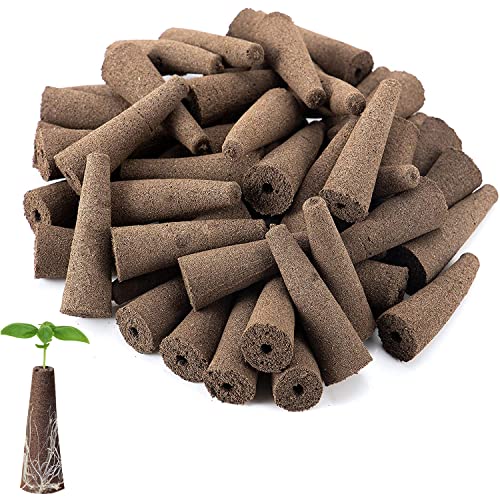 Tvoip 50 Pack Grow Sponges, Eco-Friendly Plant Seed Starter Sponges Compatible Seed Pod Replacements Root Growth Sponges Gardening Accessories Suitable Garden System Seed Starting (50 Pack Sponges)…
