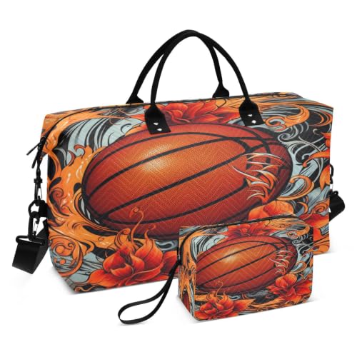 Sac de voyage pour femmes grand volume avec pochette maquillage filles