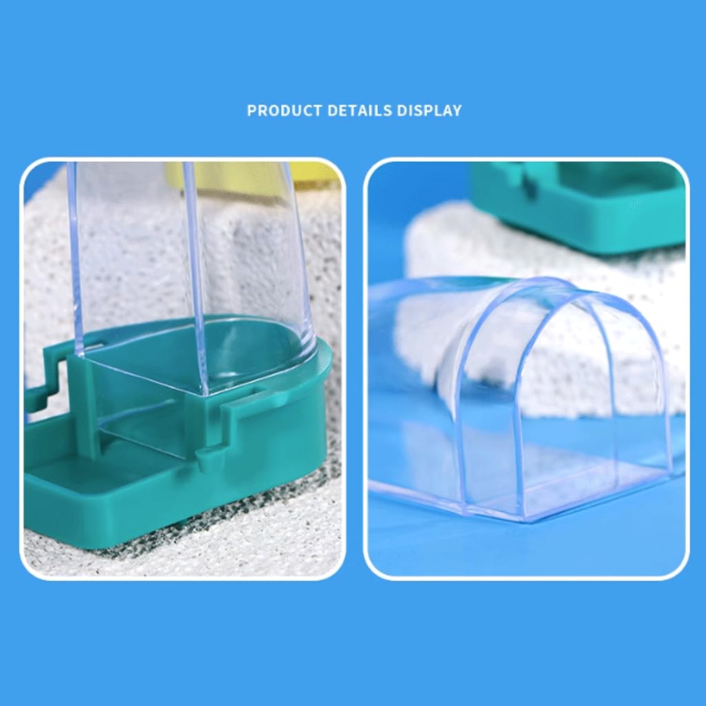 Cage à Oiseaux à Alimentation Automatique Visible, mangeoires suspendues pour Oiseaux, récipient de Nourriture, Distributeur d'eau pour perroquets pour Maison