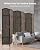 JOSTYLE Room Divider 6ft. Tall Extra Wide Privacy Screen, Folding Privacy Screens with Diamond Double-Weave Room dividers and Freestanding Room Dividers Privacy Screens(Brown, 6-Panel)