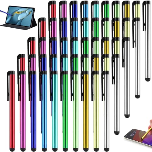 FYSL 50 Pièces Stylets Universels Capacitifs pour Écran Tactile, Stylet Stylo, Stylets Capacitifs pour Tablettes, iPad Mini, iPad Pro, iPad Air, Smartphones,...