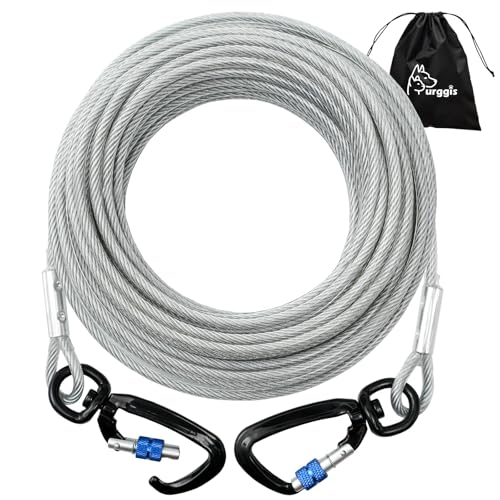 Furggis Tie-Out Leine Stahlseil 10Ft