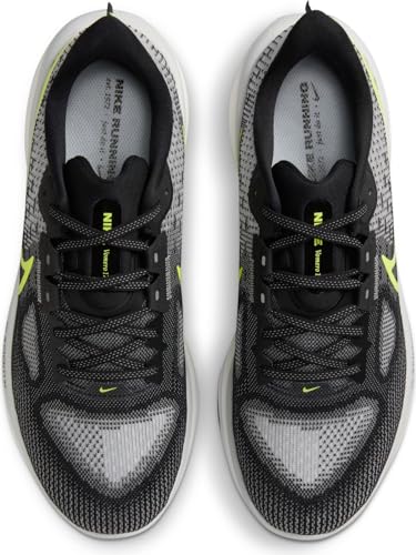Image of Men's Nike Vomero 17 in Black /Volt-LT Smoke Grey-White