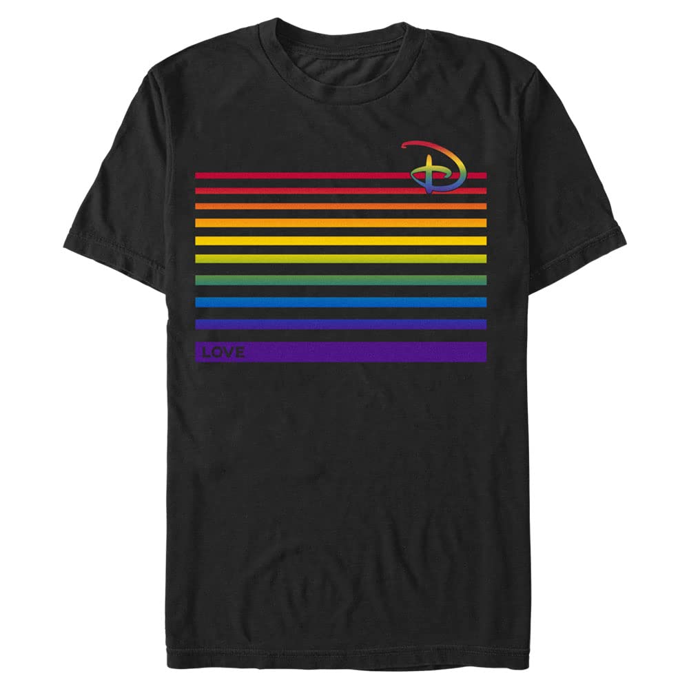 Disney Stripe Love T-Shirt Homme Idéal pour le Week-end - 2