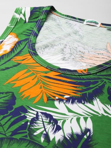 Image of Veirdo Pure Cotton Scoop Neck Regular Fit Printed Sleeveless Vest for Men & Boys (Available in Various Patterns)