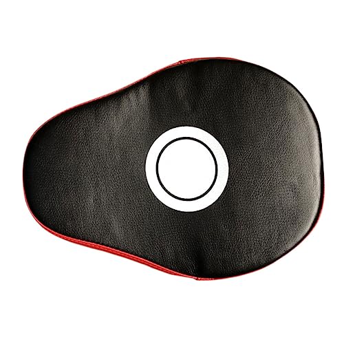 GALPADA Five Fingers Boxing Mitts Punch Pads for Training Karate and Thai Breathable Palm Design Red Black for Martial Arts Practice