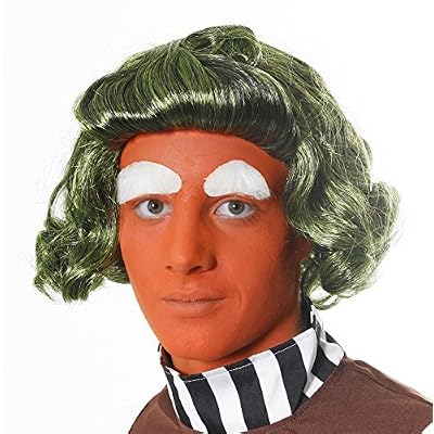 Adults Chocolate Factory Worker Wig - Pack of 1 - Green Curly Wig Accessory - Adults World Book Day Book Week Fancy Dress Costume Accessory