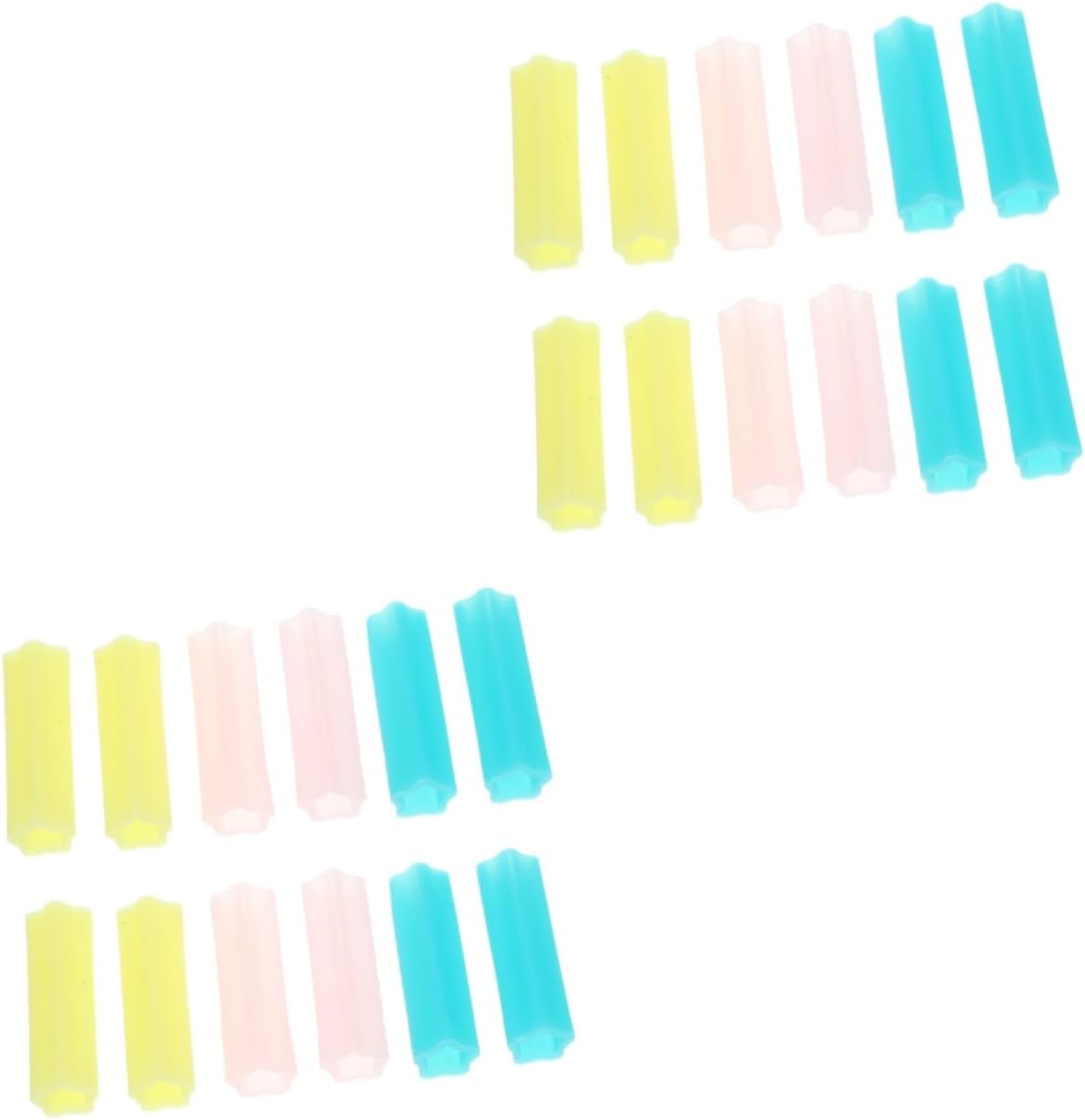 24pcs Nail Art Scissors Tweezers Cover Manicure Scissors Handle Sleeve Cuticle Cover for Beauty Shop