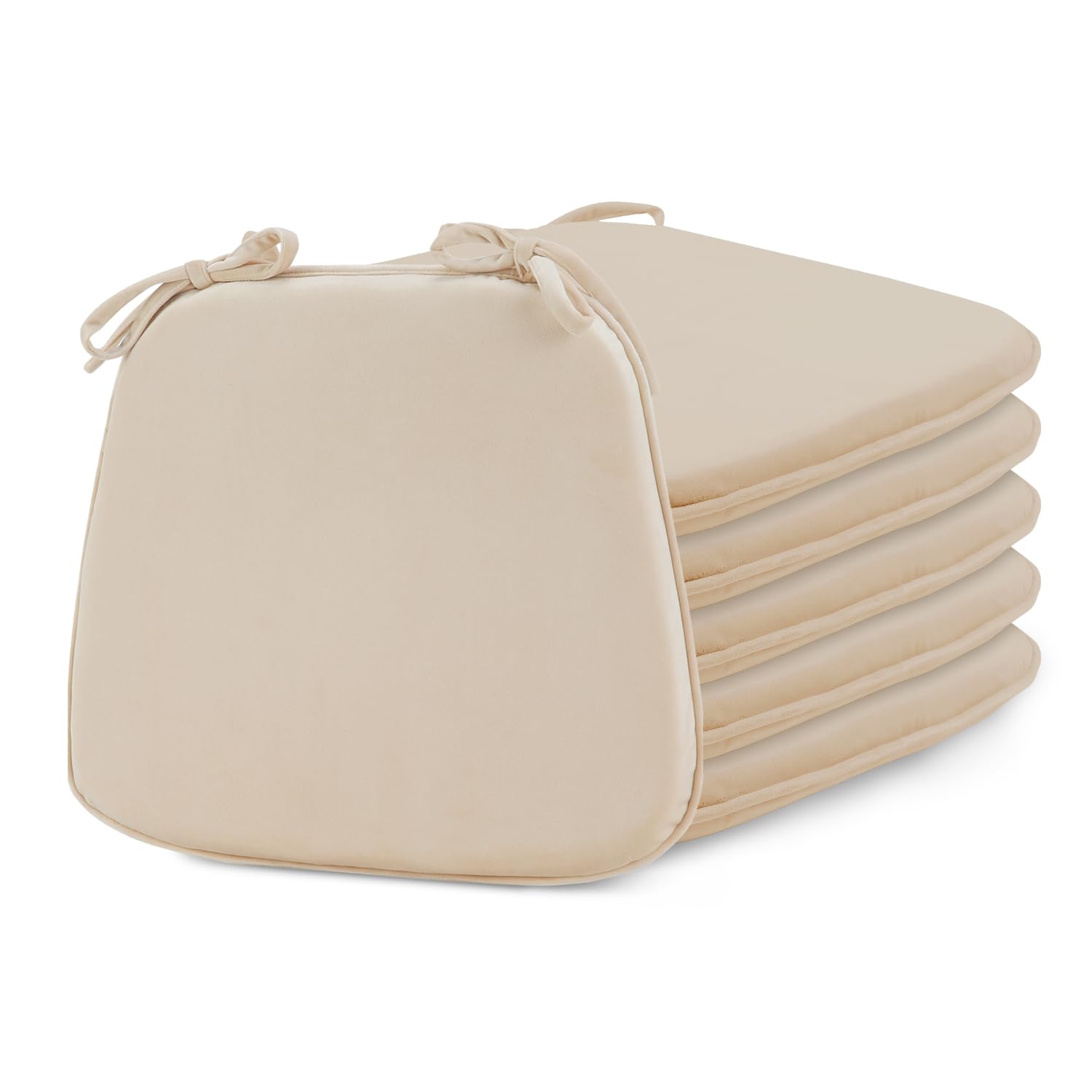 Basic Beyond Kitchen Chair Cushions Set of 6, U Shaped Memory Foam