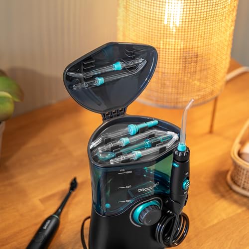 Cecotec Mundpflegezentrum Bamba ToothCare Jet Clean. 18 W, 600-ml-Irrigator, 10 Druckstufen, 7 Aufsätze und elektrische Zahnbürste mit 5 Modi – Bild 7