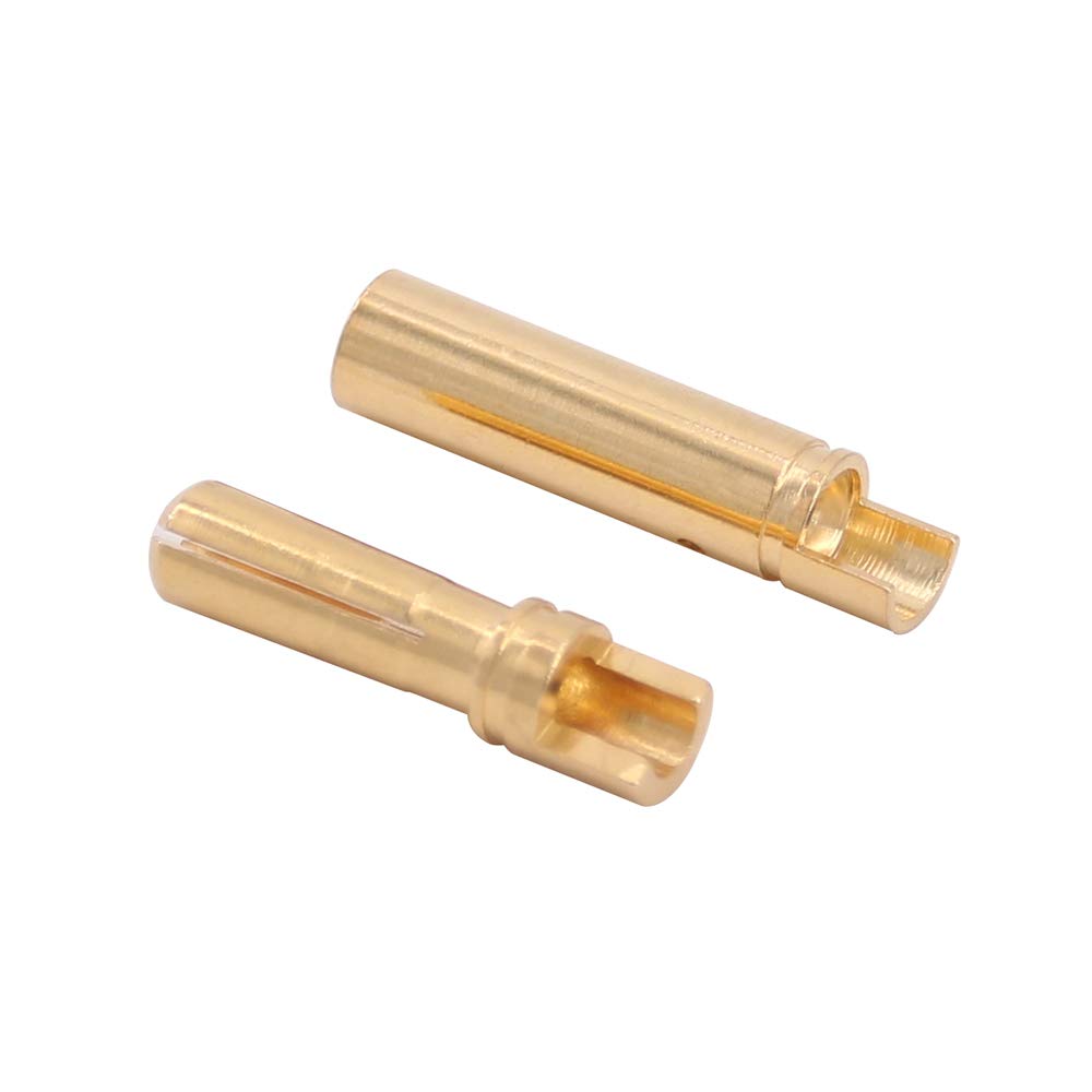 20 Paar Gouden 4.0mm Kruisbananenstekkers – Verguld – Voor ESC, Batterij En RC-helikopter – Laag Weerstand