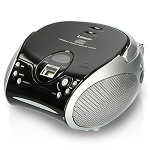Lenco SCD24 – CD-Player für Kinder – CD-Radio – Stereoanlage – Boombox – UKW Radiotuner – Titel Speicher – 2 x 1,5 W RMS…