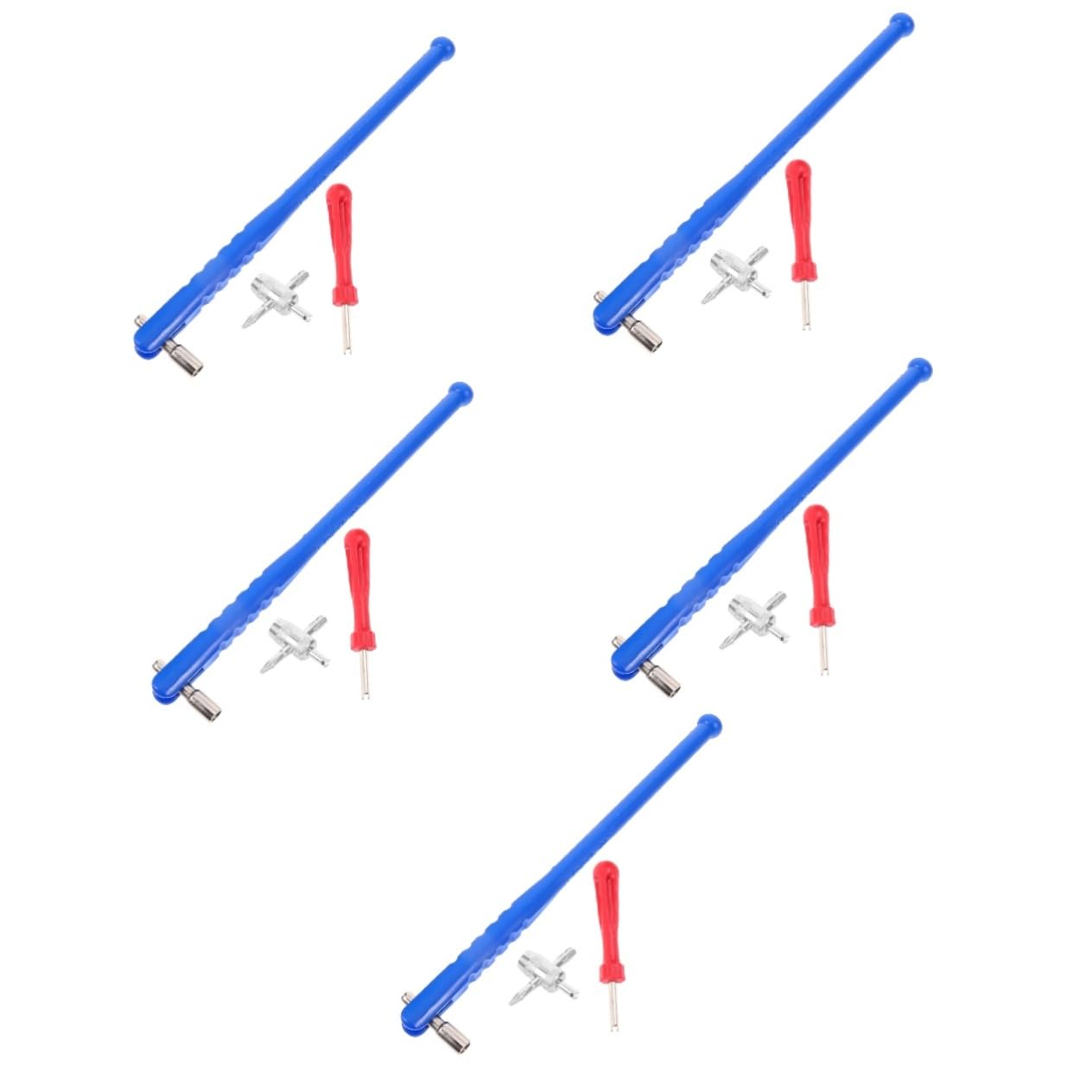 5 Ensembles Tir de noyau de soupape valve de pneu outil de pneu de vélo outil d'installation de la tige de soupape installateur d'extracteur de tige de valve Plastique