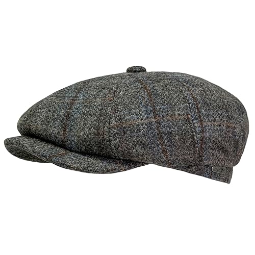 Casquette plate homme Weror-433.1 contre le froid doublure matelassée en laine chaude
