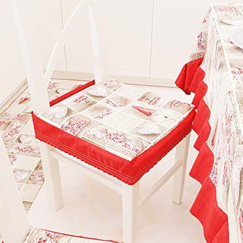 PETTI Artigiani Italiani - Cojines para Silla de Cocina con elástico de 2 Piezas Cover