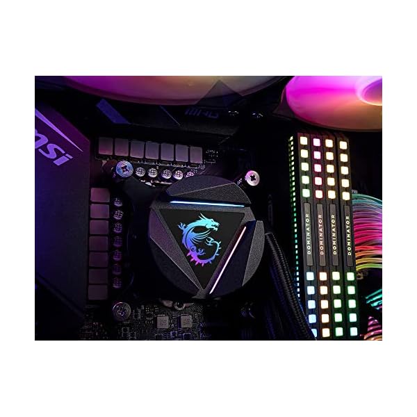 MSI MAG CORELIQUID 240R V2 Refrigeración Líquida CPU AIO - Blockhead ARGB Giratorio, Bomba de Radiador Integrada, Flujo Dividido, Tubería Anti-Evaporación, Fácil de Instalar - Admite AMD e Intel - Image 5