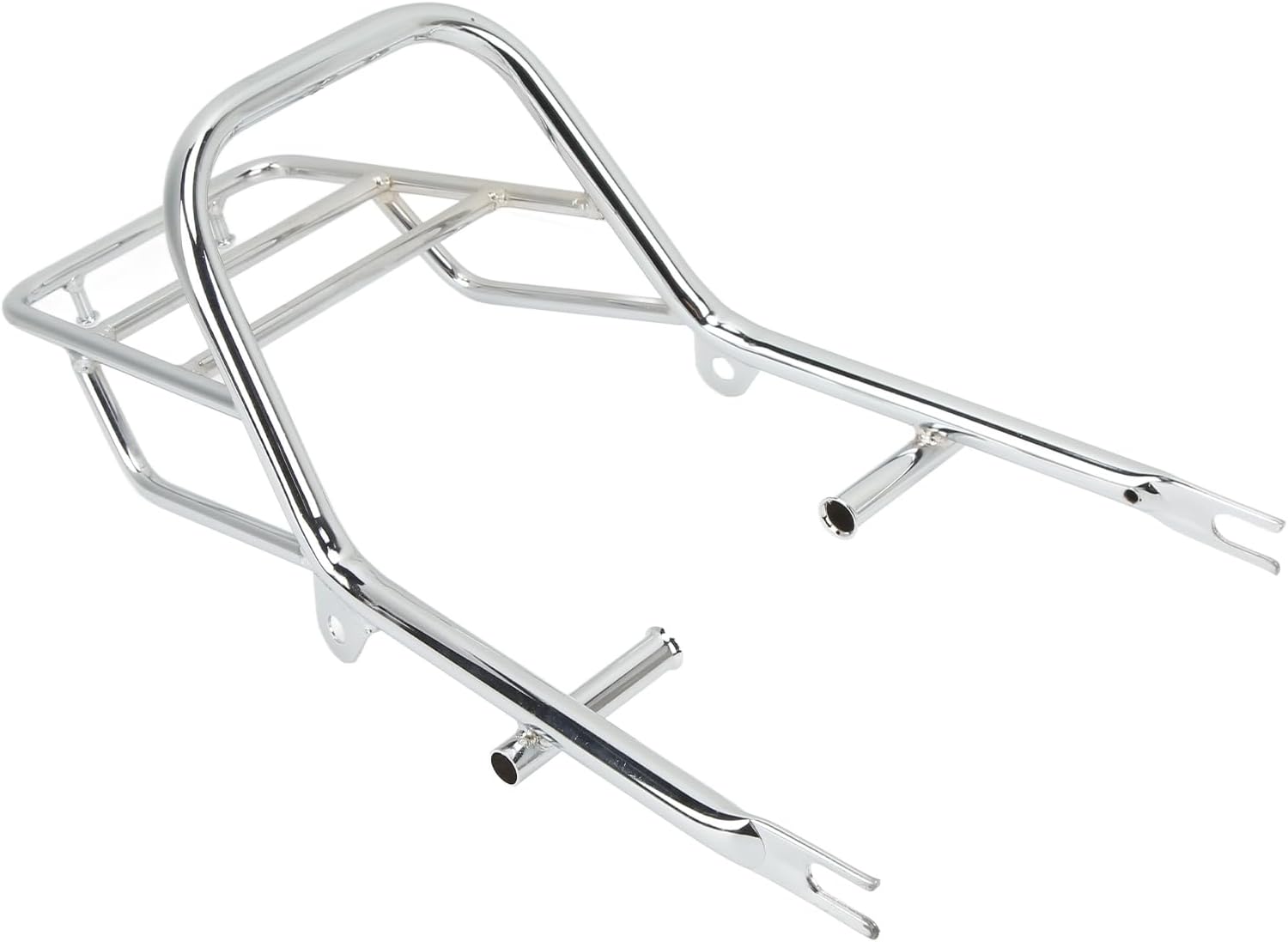 Motorcycle Rear Rack, Motorcycle Bar Rack Top Case Carrier Topcase Support Rear Luggage Case Holder Steel Alloy Plated Replacement for Dax St70 Ct70 St90 St50 Ct50