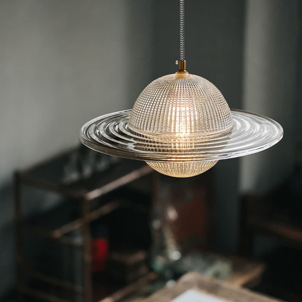 Suspension LED en verre pour salle à manger luminaire de cuisine ambiance scandinave