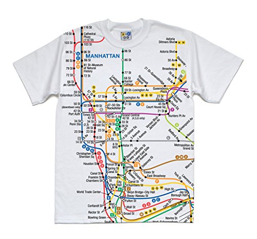 NYC Subway Line Manhattan Map (Kid's T-Shirt)