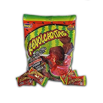 Jovy Revolcaditas Chili Watermelon Candy - Irresistible Sweet Heat in Every Bite! (6oz)