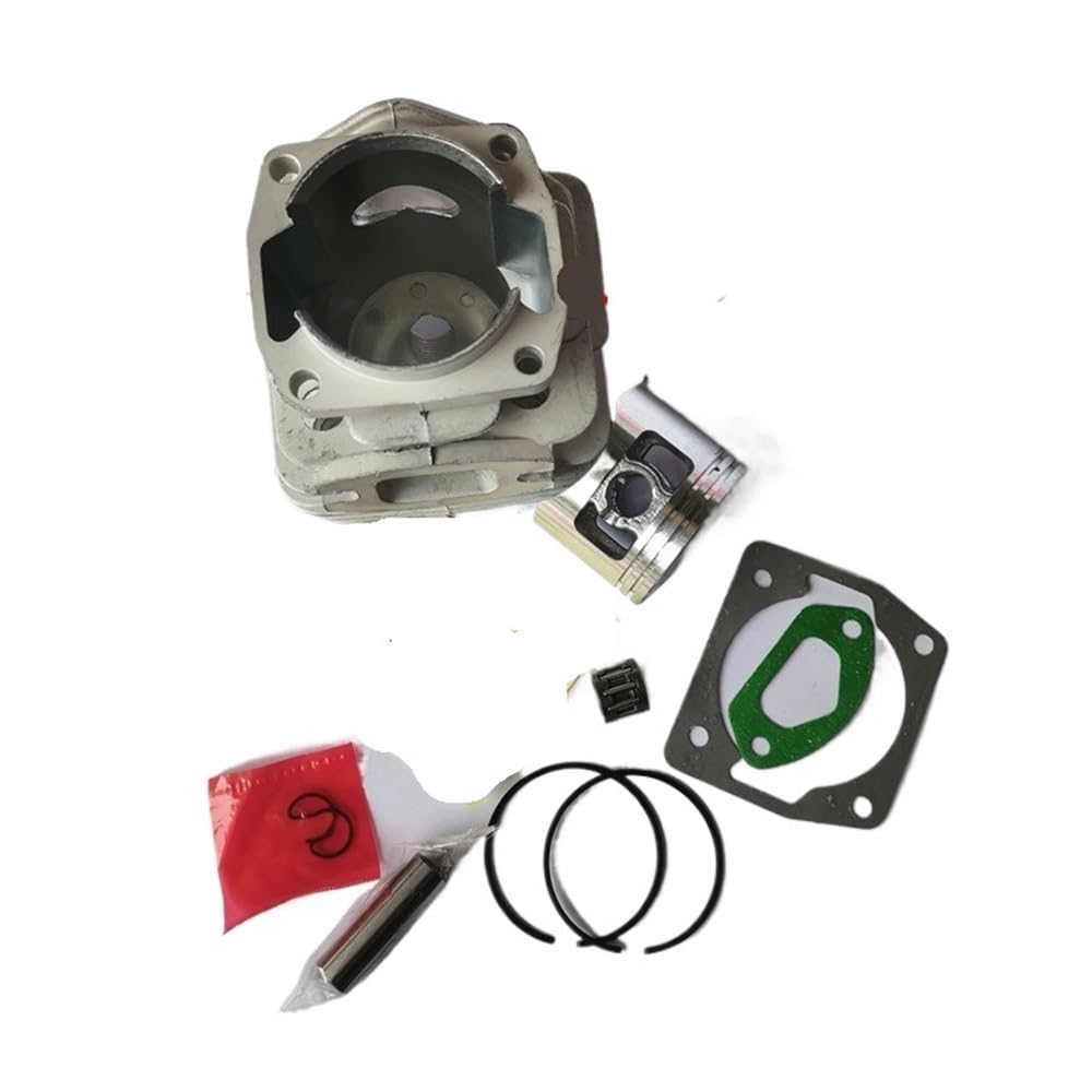 Itrvcay Single Groove Cylinder Assy With Gasket Piston Bearing 45.2Mm Fit For G5800 58Cc Gasoline Chainsaw Piston Ring Pin Clip(Single Groove)