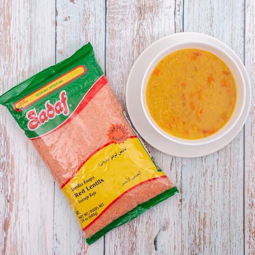 Sadaf Red Lentils Dry 24 Oz - Dried Lentils Bulk - Red Lentil Beans - Natural, Vegan thumb #1