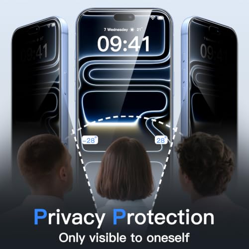 Image of JETech Privacy Screen Protector for iPhone New Pro, 2-Pack