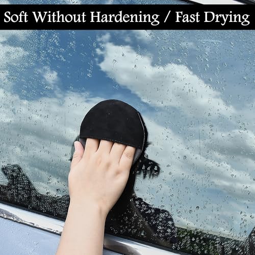 Image of Microfiber Car Screen Cleaner Car Accessories Cleaning Pad Multi-Purpose Car Touch Screen Cleaner Cloth Household Cleaning Tool, Rounded-Shaped