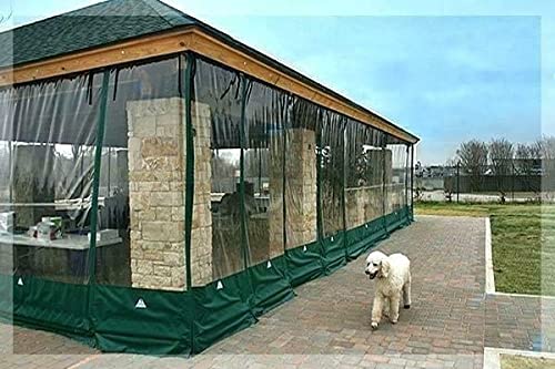 Waterproof Commercial 0.5Mm Tpu Vinyl Awning Canopy Roll Up Patio Enclosure (Size: 8X30Ft.) #TOP2