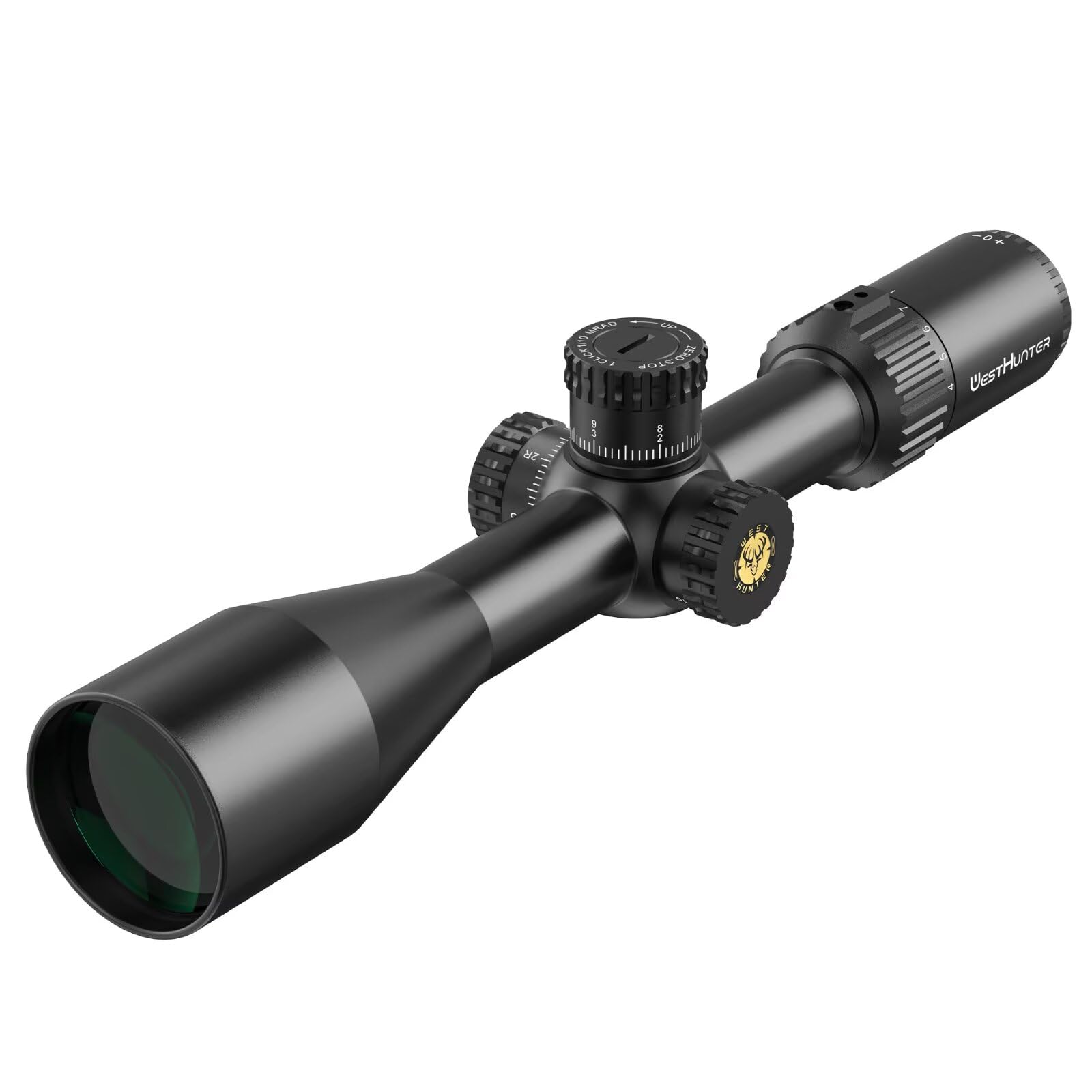 Lunette de Visée de Précision WestHunter Optics HD Gen2 6-24x50 FFP, Tube de 30 mm, Réticule Gravé sur Verre en Premier Plan Focal, Lunette Tactique 1/10 MIL pour la Chasse | Arrêt Zéro/Réinitialisation Zéro