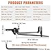VEOVR Weight Distribution Hitch, 1,000 lbs Weight Distributing Hitches Kit with Sway Control for Trailer, 2-in Solid Steel Shank, 2-5/16 in Alloy Steel Ball, Powder Coated Load Leveling Hitch, Black