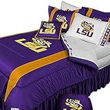 LSU Tigers Queen Comforter & Sheet Set (5 Piece Bedding)