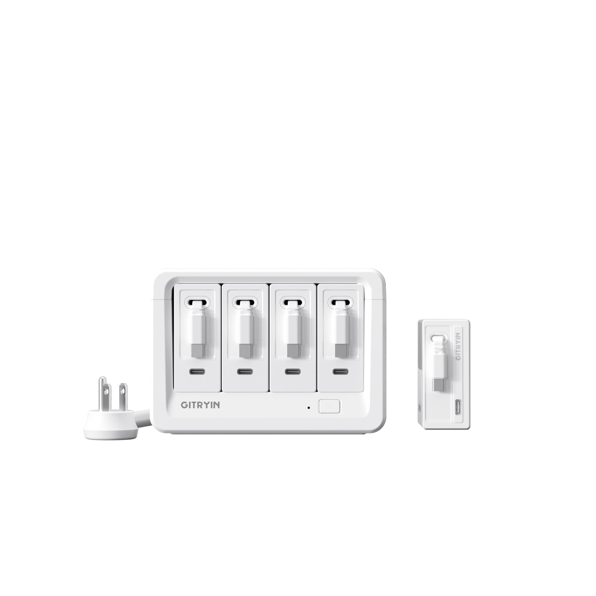 Gitryin 1 65W USB C Retractable Wall Charger 4 40W Type-C Retractable Wall Chargers and 8-in-1 Desktop Charging