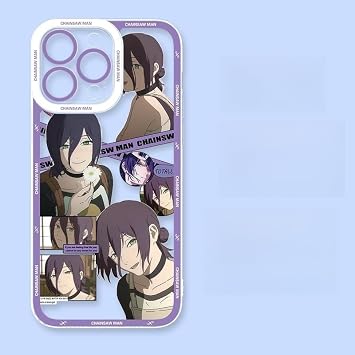 Chainsoman Les e Smartphone Case, iPhone 17 Case, Smartphone Cover, Compatible with All Models, iPhone 14 Pro Max, Mobile Cover, Shockproof, TPU, Full Protection, Thin, Lightweight, Commemorative