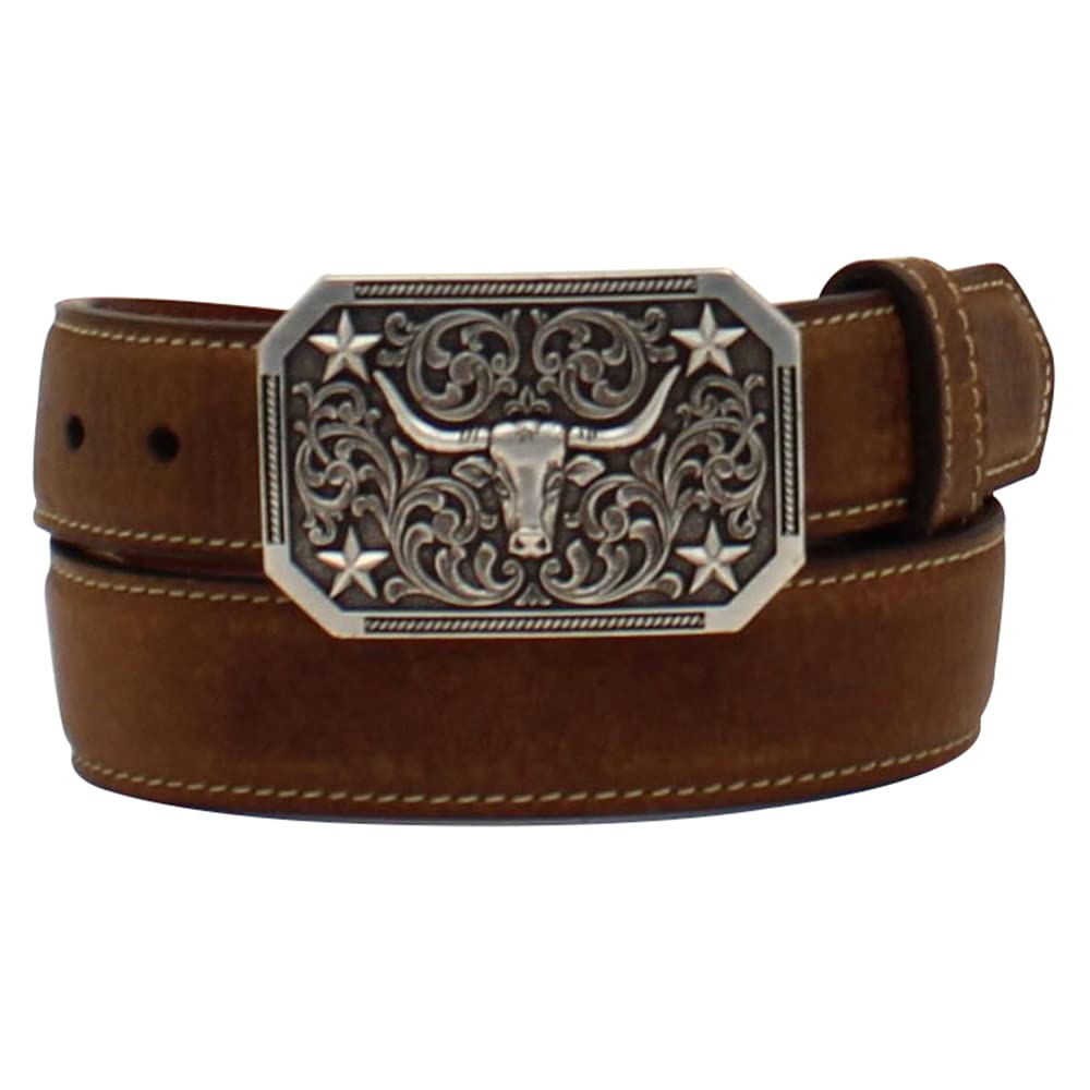 24 in Boys 3D Western Belt Longhorn Head Buckle
