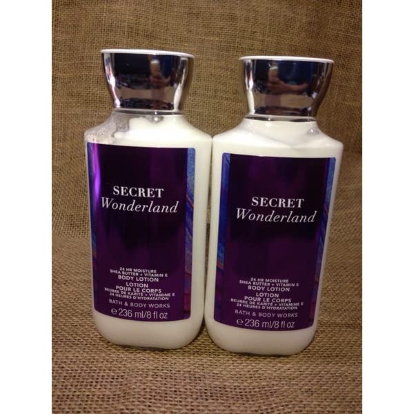 Bath and Body Works Super Smooth Body Lotion Sets Gift For Women 8 Oz -2 Pack (Secret Wonderland)