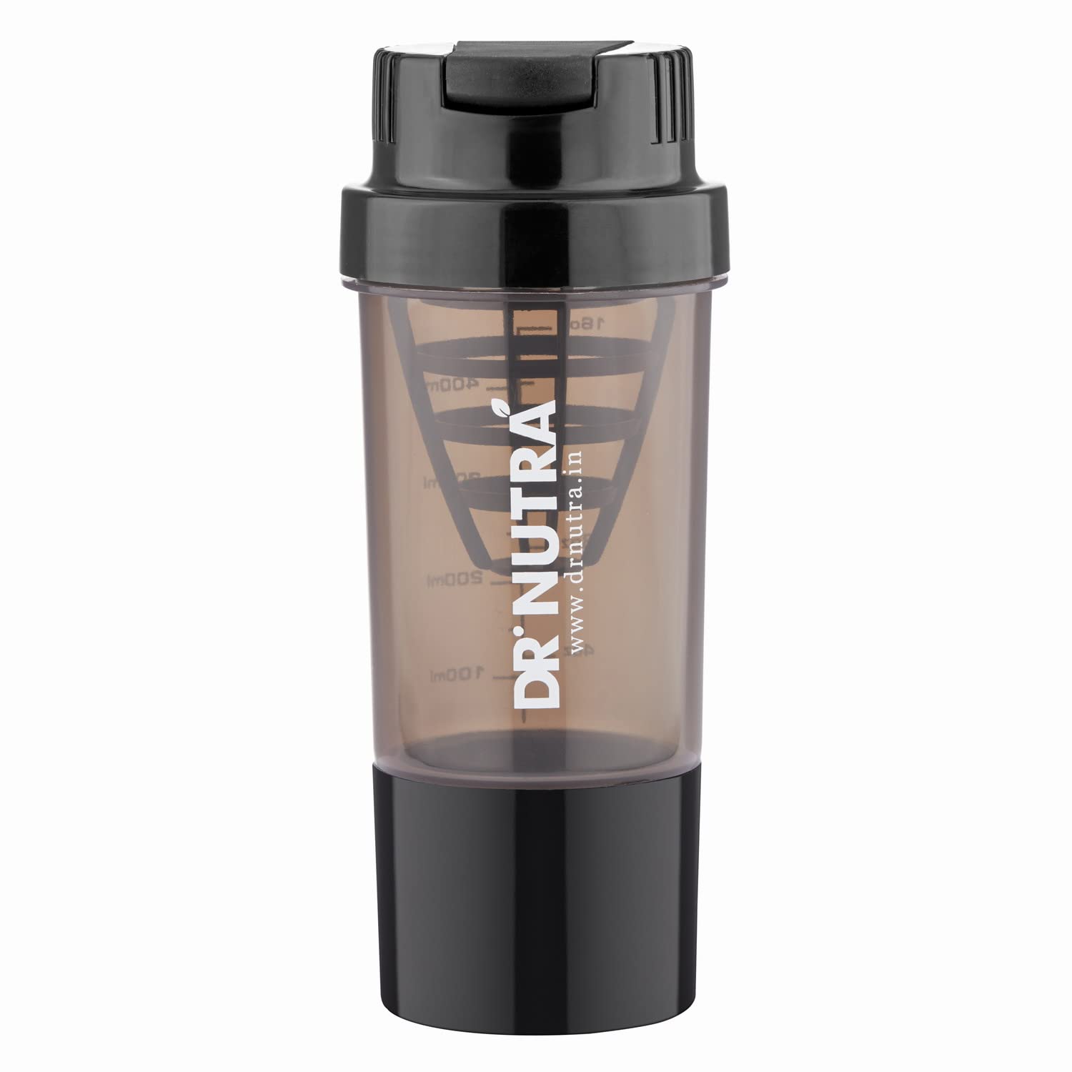 Dr.NUTRA Gym Shaker Advance Cyclone 500ml Liquid Capacity with Extra Compartment,Ideal For Protein shake, Gym Supplement and BCAA, BPA free Material,Shipper Bottle (Black) (B09T3FS415) Amazon Price History, Amazon Price Tracker