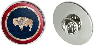 Rustic Distressed Wyoming State Flag Metal 1.1