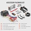 VEVOR Electric Winch, 18,000 lb Truck Trailer Jeep Winch, 12V DC 7/16 in x 85 ft Steel Cable Roller Fairlead Wireless & Wired Remote Control, IP55 Waterproof Towing for Off Road SUV Jeep Truck Trailer