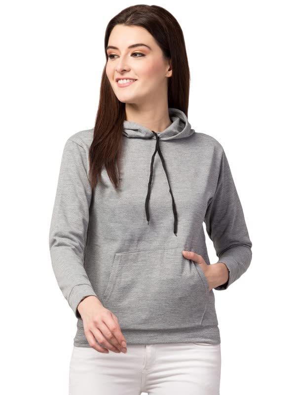 Image of Women's Fleece Plain Hoodie