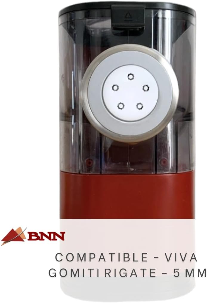BNN - VIVA - Gomiti Rigate 5mm (0.1968') VMGOMR05 - Pasta Disc compatible with Philips Pasta Maker VIVA