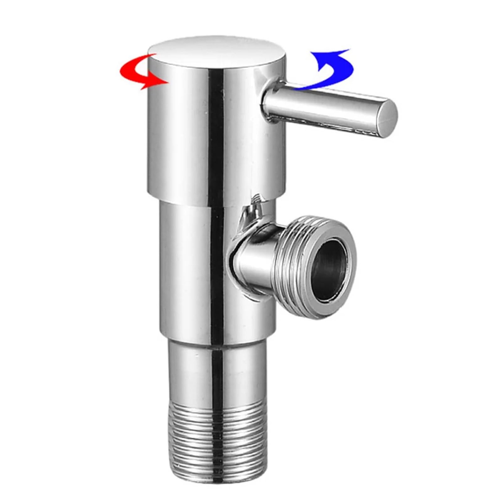 2 uds válvula angular for grifo, válvulas for grifo de acero inoxidable 304, parada de agua de entrada angular aplicable for cocina y baño Para Cocina, BañO