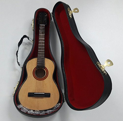 Guitare Classique Miniature – Bois Vernis – Objet de décoration – Cadeau Musique – Livré dans Son Coffret avec Support… - Les Beatles, Paul McCartney, John Lennon, RIngo Starr, George Harrison Guitare Classique Miniature - Bois Vernis - Objet de décoration - Cadeau Musique - Livré dans Son Coffret avec Support… – Image 5