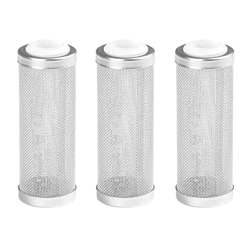 Amfrpar 3 Pièces 16mm Garde de Filtre Maille Protection de Filtre D'aquarium de Maille de Réservoir de Poissons en Acier Inoxydable Crepine Aquarium pour Poissons Crevettes Accessoire Aquarium