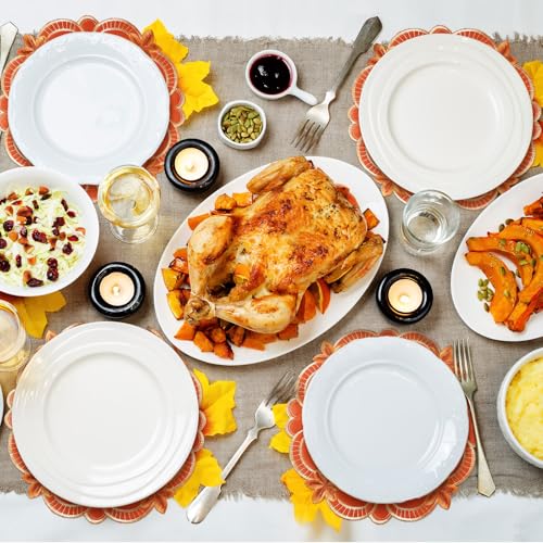 HunnmingRe 6 Pcs Fall Pumpkin Placemats, Velvet Thanksgiving Table Placemat by HunnmingRe - Used condition - Image 5